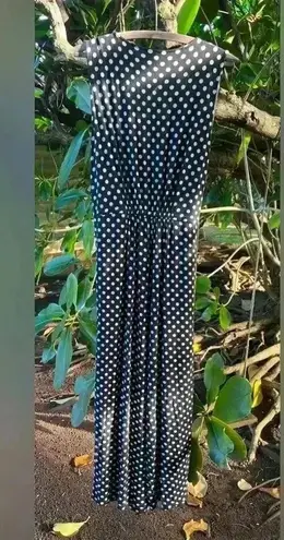 NOM Maternity Polka Dot Francesca Wrap Front Black White Jumpsuit Large $128 Size undefined