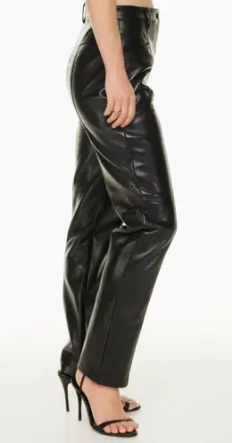 Aritzia Wilfred Rebel Faux Leather Straight Leg Pants Size 2 Black