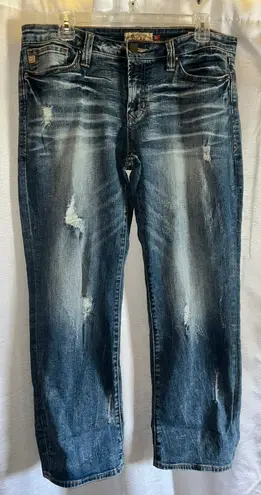 Dear John Straight-Leg Distressed Jeans