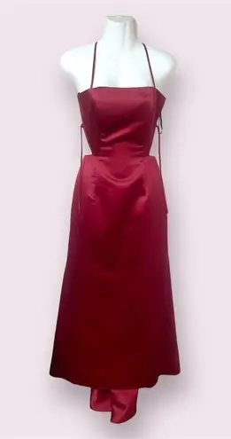 Gunne Sax Vintage Jessica McClintock Ruby Red Gown size 3/4