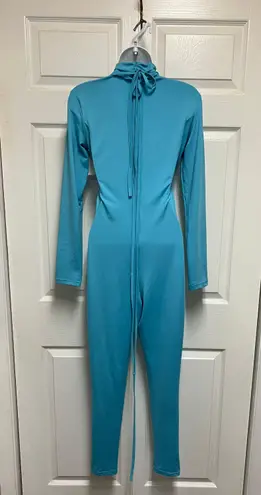 She’s Bad 2 Piece Hollow Out Bikini Turtleneck Bodycon Jumpsuit Set