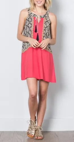 THML CONTRAST PANEL TUNIC dress sz XS