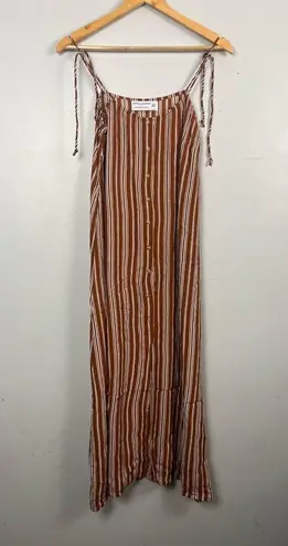 Faithfull the Brand x Anthropologie Arrieta Dress 4 Striped Tassel Boho Maxi