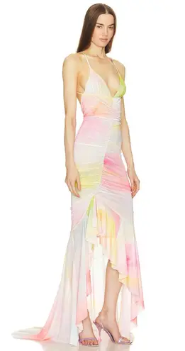 Michael Costello x REVOLVE Venice Gown in Watercolor Print