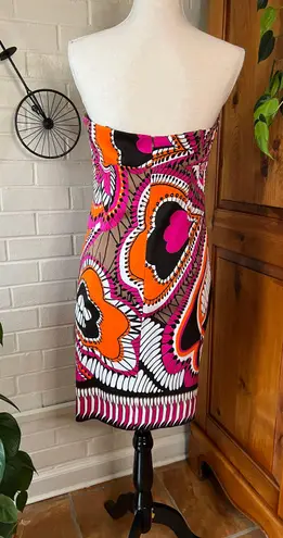 David Meister Printed Mini Slip Dress Size 8 EUC