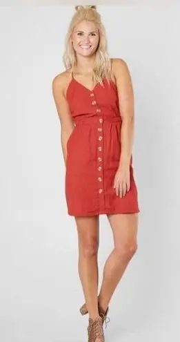 Buckle NWT - Willow & Root XS Burnt Orange Adjustable Strap Racerback Sleeveless Dress