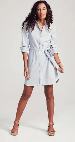 Faherty NWOT  Bayview Shirtdress in Oxford Stripe Size XS