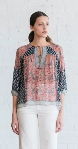 Ulla Johnson 100% Silk Georgette Aix Peasant