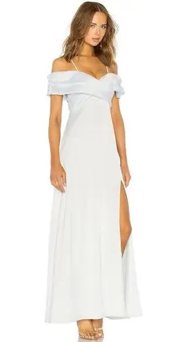 LPA / Revolve Shirred Cross Front Gown in Powder Blue