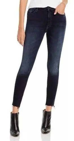 Mother Women’s High Waisted Looker Ankle Fray Jeans Wash Last Call Size 27 Blue