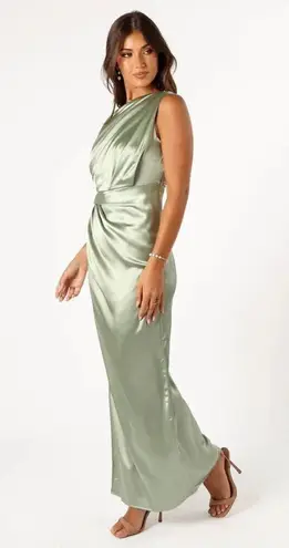 Petal and Pup Nadia One Shoulder Maxi Dress in Sage Size US 2