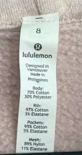 Lululemon Pink Scuba Hoodie