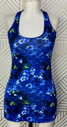 Lululemon Cool Racerback Windy Blooms Print Blue Size 4