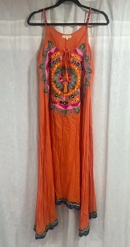 Rubyyaya Sleeveless Meadow Mandala Sundress Swim Cover Up