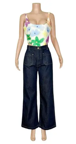 With Jean WITH JÉAN Cindy Corset, Viola Tricolour, Large