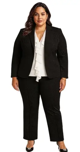 Eloquii Black HighWaisted Side Pockets Pants Size 2XL business professional