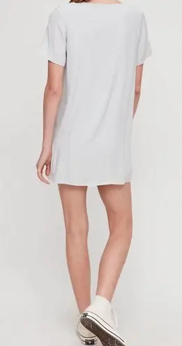 Wilfred  FREE by ARITZIA Teigen Mini Shirt Dress in Lune L Taupe Gray Gauzy