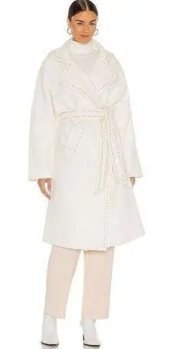 Atoir Addicted To Love Pearl Coat in Cloud Large New Womens Trench Jacket