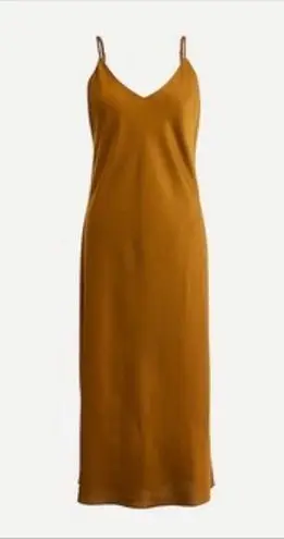 J.Crew  Bias-Cut Slip Dress Gold/Bronze Size 0