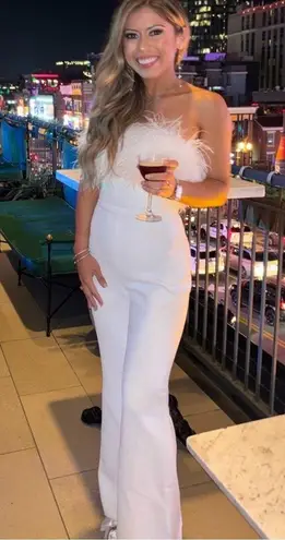 NADINE MERABI NWT Colette White Jumpsuit 10