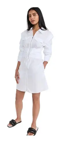 Derek Lam 10 Crosby Skylar Zip Front Shirtdress 4 New