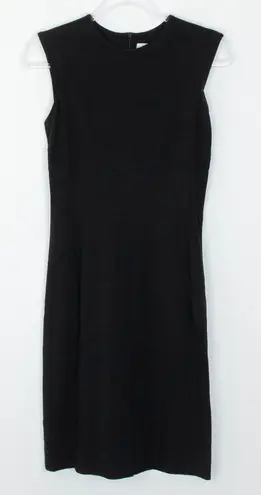 MM.LaFleur Womens Black Cap Sleeve Sheath Dress Size 0 Minimalist Career Office