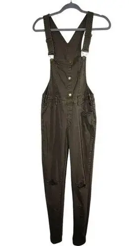 American Bazi Army Green Overalls with Distressing Size Medium Slim-leg Overalls