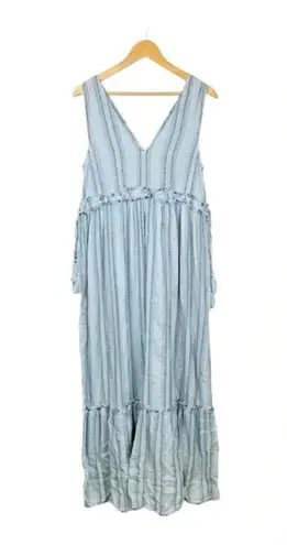 True Craft  Boho Sleeveless V-Neck Tassel Detail Maxi Dress Women Size‎ Medium