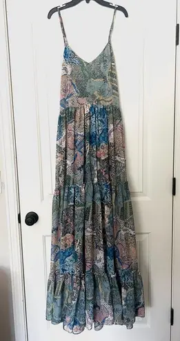 MISA Los Angeles Kali Maxi Dress in Patchwork Batik