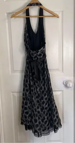 Vintage I.N. Studio Chic Black Halter Dress with Elegant Design Size 8 emo goth