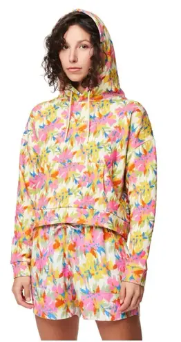 Title Nine Picture Organic Neris Crop Hoodie XL Cotton Astro print Baggy Gorpcore Outdoor