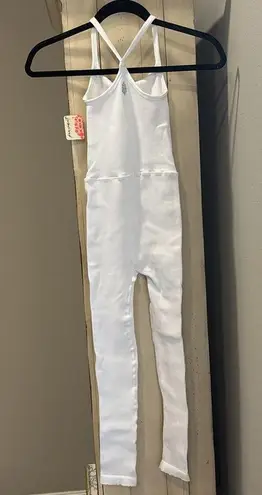 Free People Movement Happiness Runs Square Neck Onepiece White Size undefined