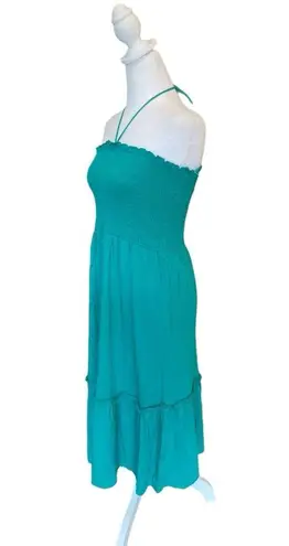 American Eagle  Halter Midi Dress In Teal Womens Size Large NWT