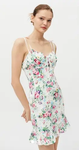 Urban Outfitters SNDYS Amalfi Floral Ruffle Mini Dress