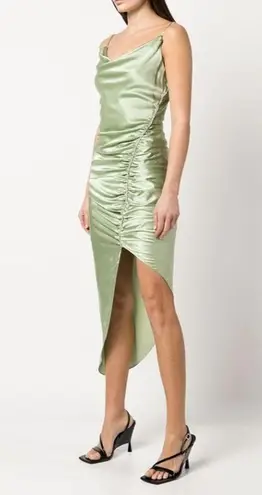 Cinq à Sept Cinq a Sept Emilia Silk Midi Dress Pale Green Womens Size 6