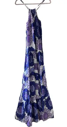 The Bar Dodo Or Purple Dorothy Floral Print Maxi Dress Small