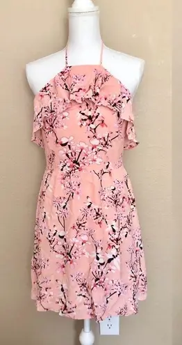 Cupcakes and Cashmere Corralyn Floral Halter dress