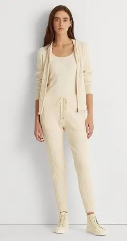 Ralph Lauren Lauren  Cable-knit Jogger Pants Plus Size XXL, Winter Cream NWT $145