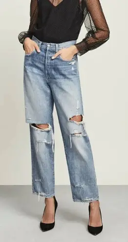 Veronica Beard NWT Blake Distressed Classic Straight Jeans