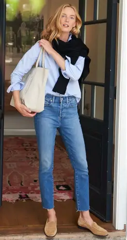 Frank & Eileen Cork Everyday Jean Straight Leg High Rise