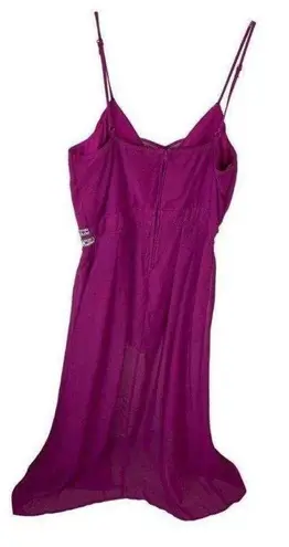 Crystal Doll Raspberry Pink/Purple Strappy Shorts Formal Romper with Train