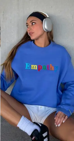 The Mayfair Group Empathy Always Royal Blue Crewneck XL Streetwear Sporty