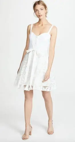 Milly Bustier Mini White Dress 0 Bridal Bachelorette Party Vacation Bride Snow