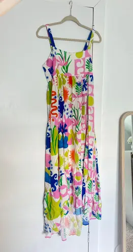 Paper Heart Rainbow Maxi Dress