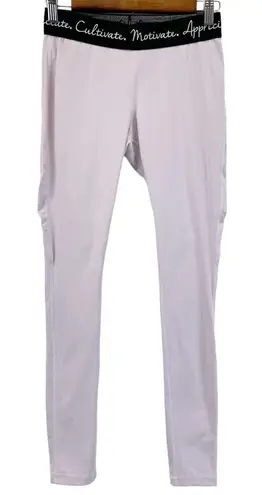 BuffBunny Womens XS Activewear Leggings Lilac Light Purple Cultivate Motivate