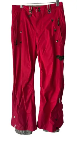 Bonfire Snowboarding Pants Womens XS Classic Fit Red Ski Snow Winter