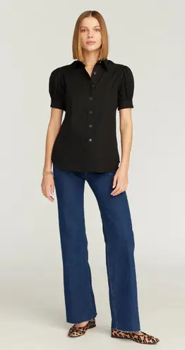 Robert Graham NWT  Black Mila Puff Sleeve Top. Size Small - Image 1