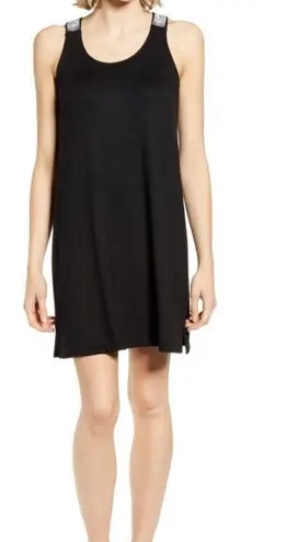 Gibson Sicily Embroidered Racerback Dress LBD S