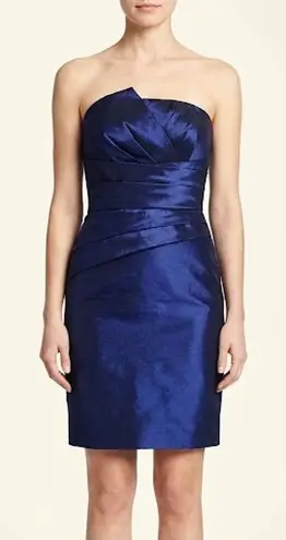 Max and Cleo Strapless Cocktail Dress Sapphire Blue Evening Strapless Dress 6 - Image 1