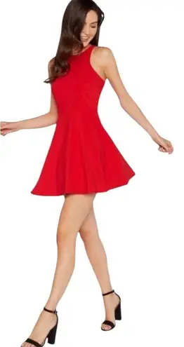 Likely Women's Racerback Fit and Flare Moore Mini Dress Red Size 0